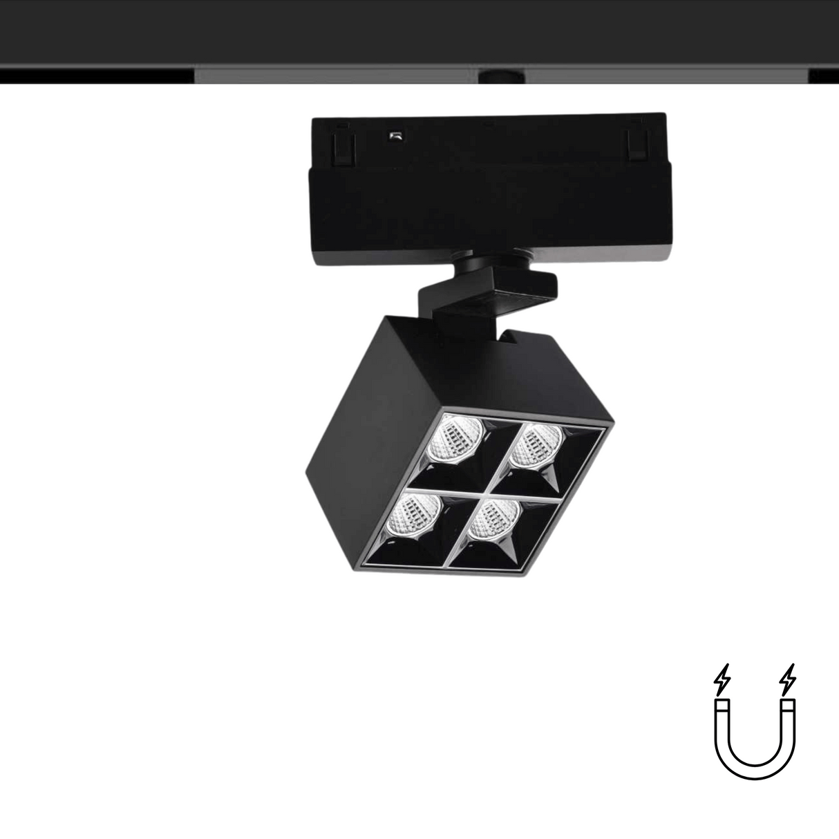 Proiector LED Sina Magnetica 15W, Negru