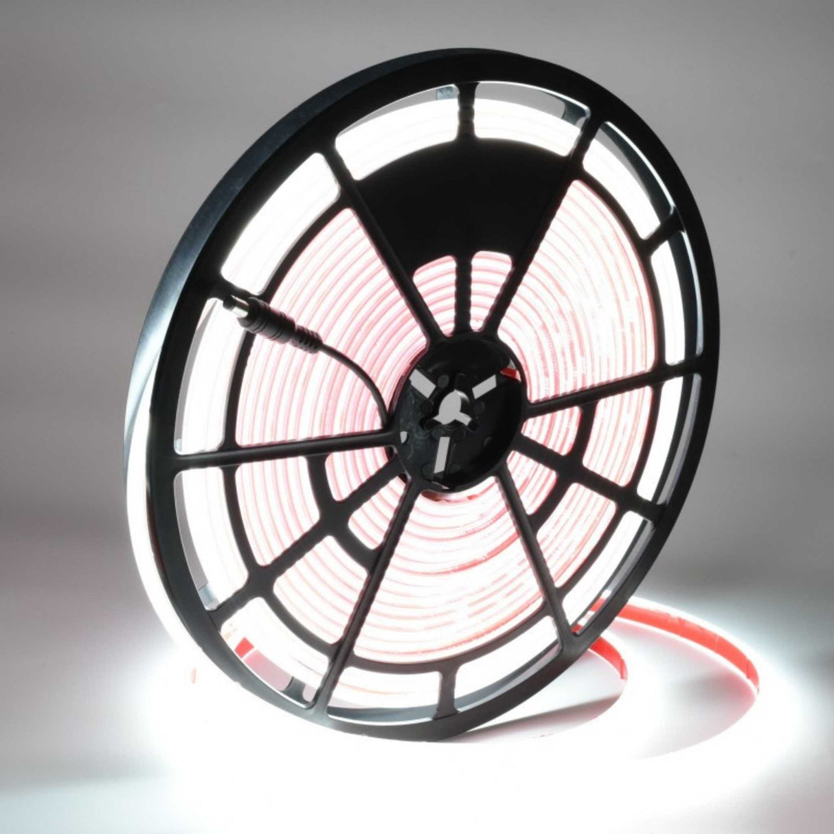 Banda LED Cob 320Led/m, 24V, 10M, 10W/m, 10mm, IP68 submersibila, Alb Rece 6500K