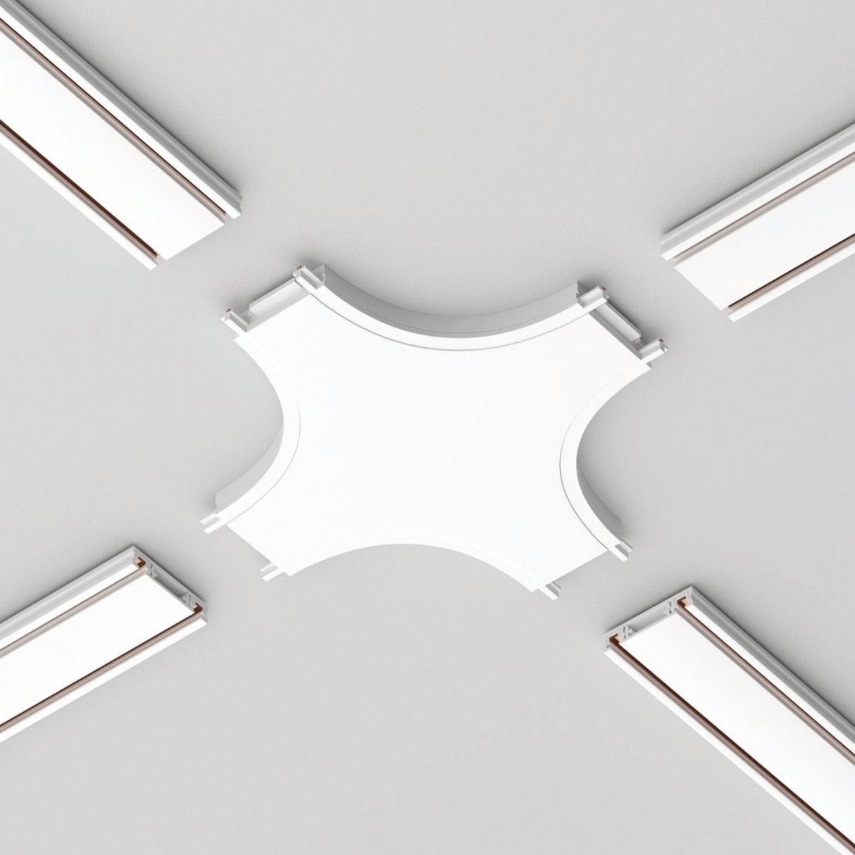 Conector tip Cruce Aplicat Sina Magnetica Slim, Alb