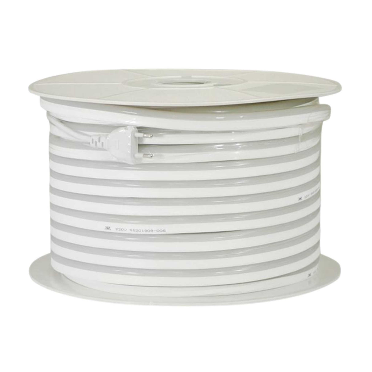 Kit Furtun LED Neon Flex 220V, 100M, 8W/m, 8x16mm, IP65, Alb Cald 2800K