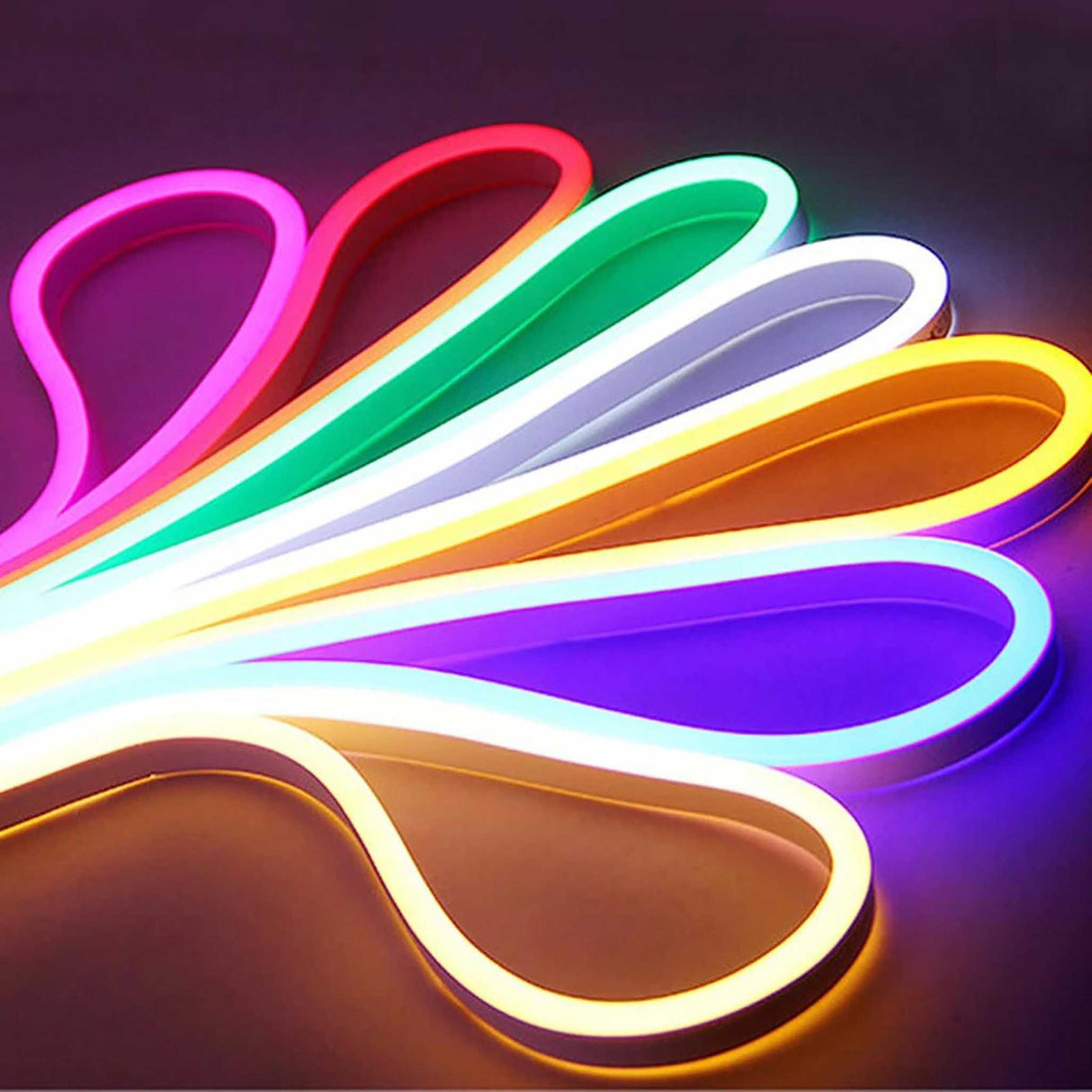 Kit Furtun LED Neon Flex 220V, 10M, 14W/m, 10x20mm, IP65, Multicolor, RGB