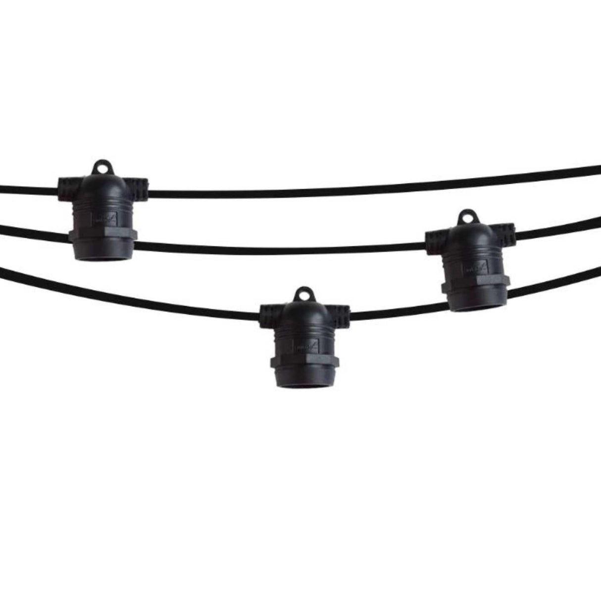 Ghirlanda Luminoasa 10M cu 15 Fasunguri E27, IP65, Interconectabila