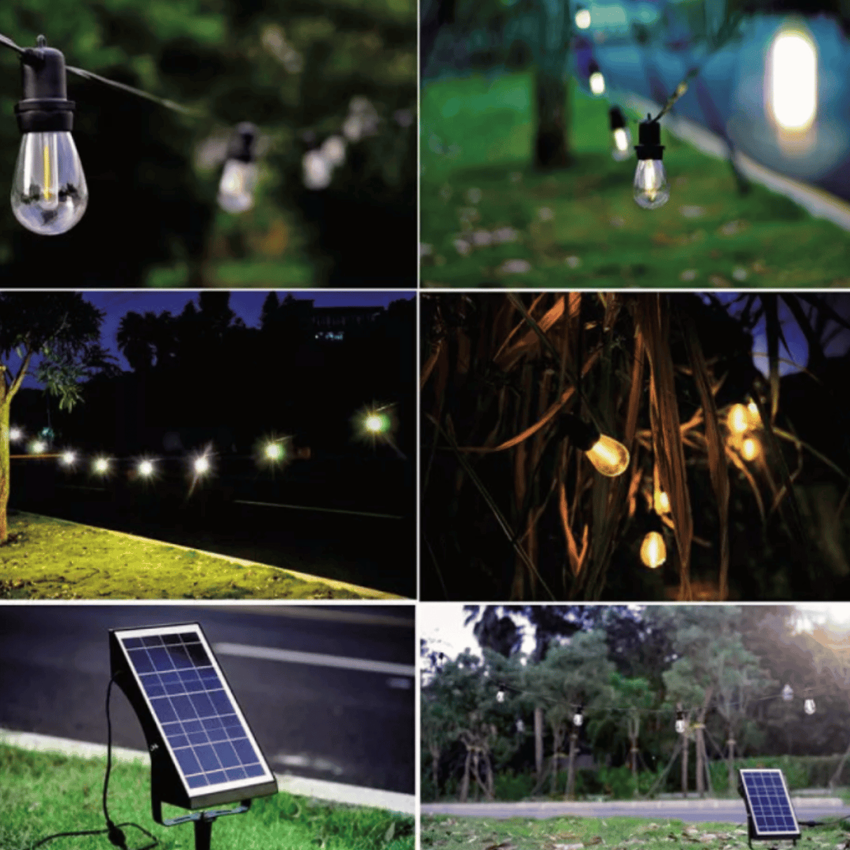 Ghirlanda Luminoasa Solara 5M cu 10 Becuri LED Nedetasabile, IP65