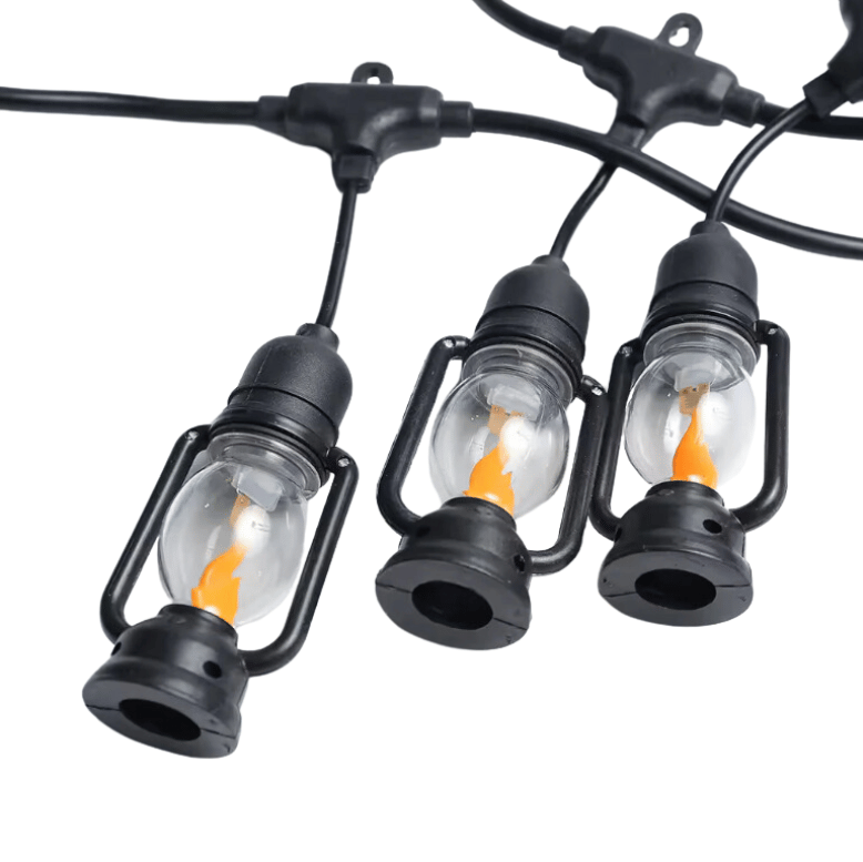 Ghirlanda Luminoasa 5M cu 10 Becuri LED Tip Felinar IP44