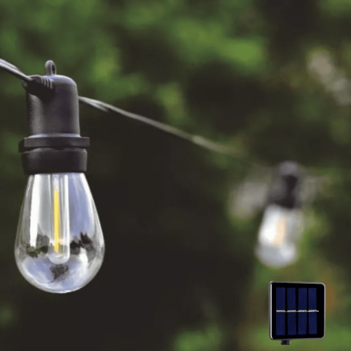 Ghirlanda Luminoasa Solara 5M cu 10 Becuri LED Nedetasabile, IP65