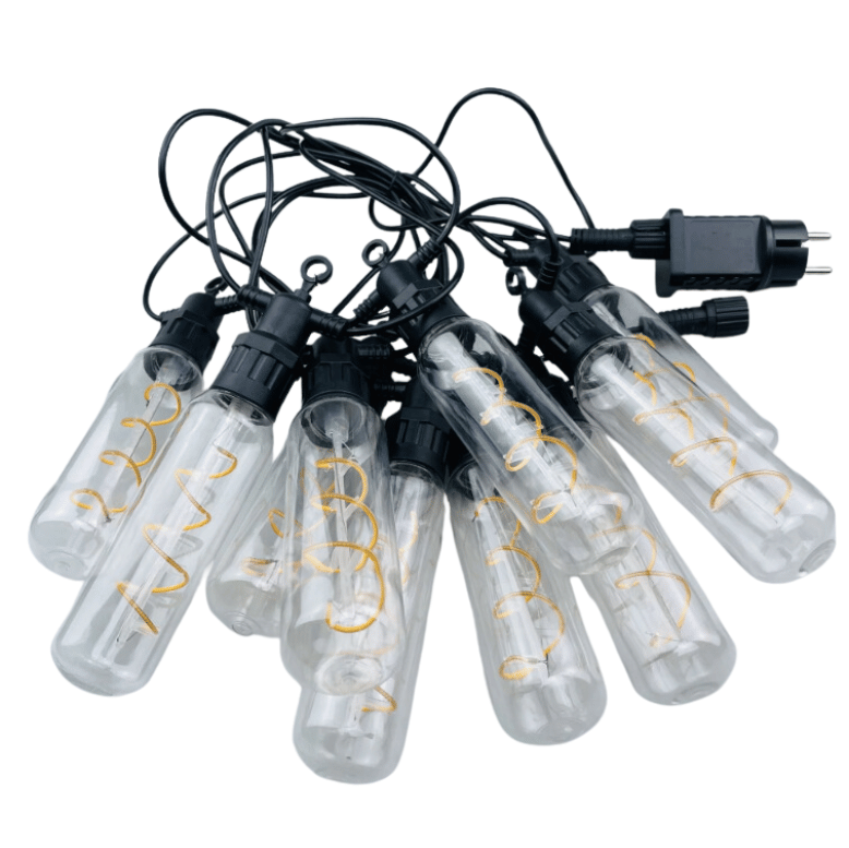 Ghirlanda Luminoasa 5M cu 10 Becuri LED Tip Spirala IP44