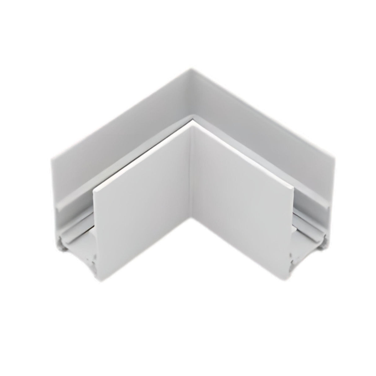 Conector de colt 90° Orizontal pentru Sina Magnetica Aplicata, Alb - Home Lights