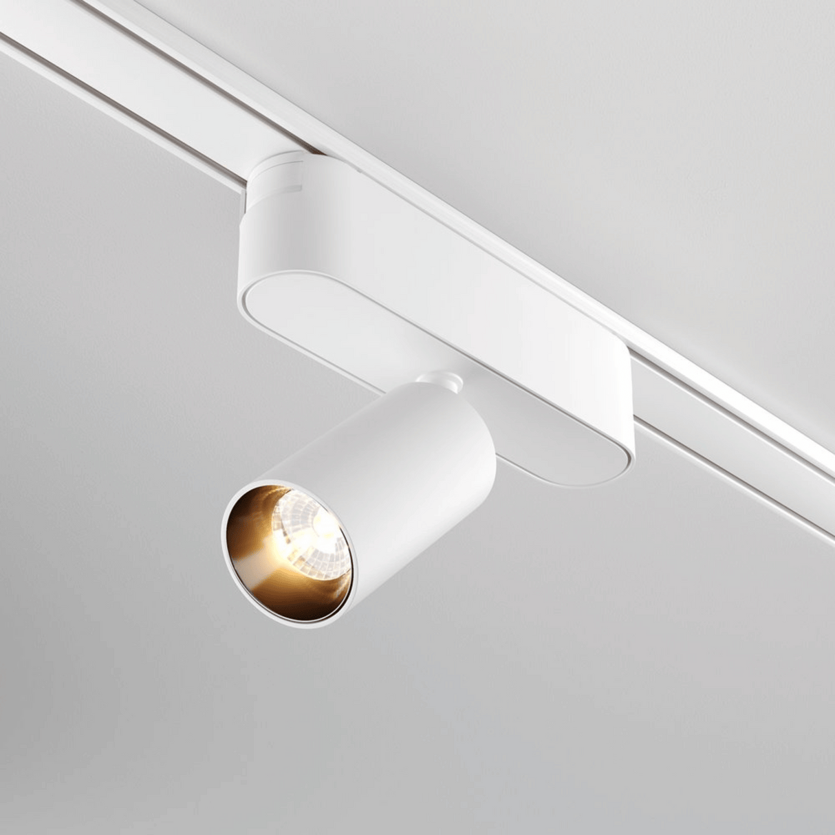 Proiector LED Sina Magnetica Slim 7W, Rotund, Alb