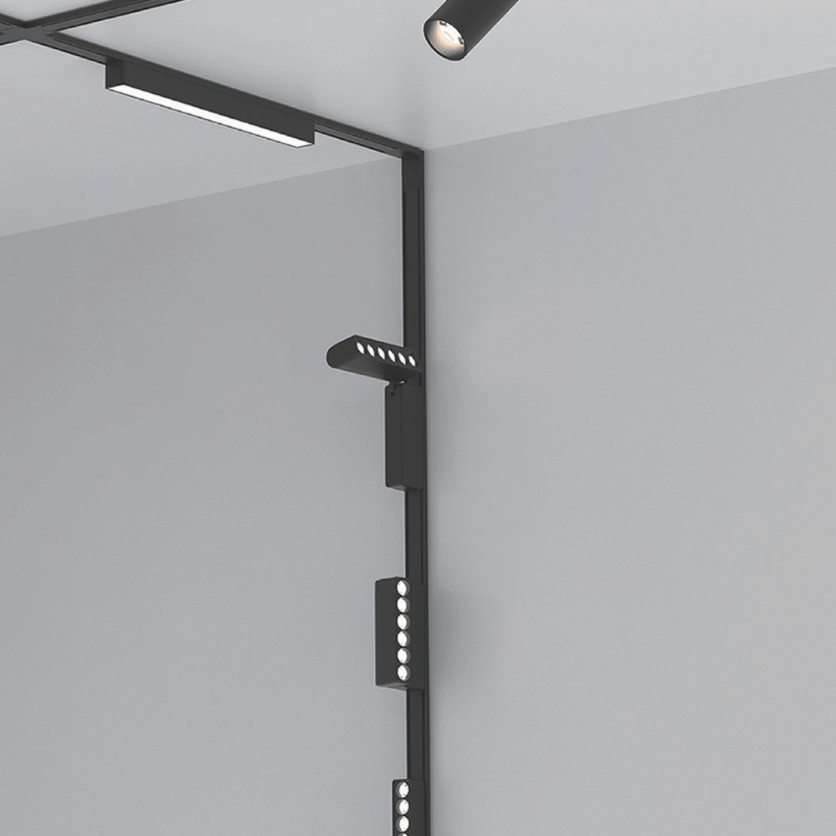 Proiector LED Sina Magnetica Slim 18W, Pliabil, Negru