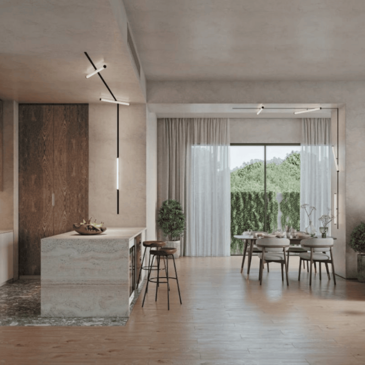 Proiector LED Sina Magnetica 10W, 30CM, Liniar, Negru