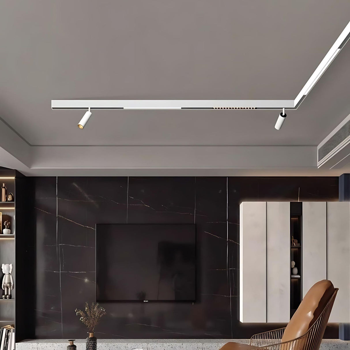 Proiector LED Sina Magnetica 10W, Rotund, Alb