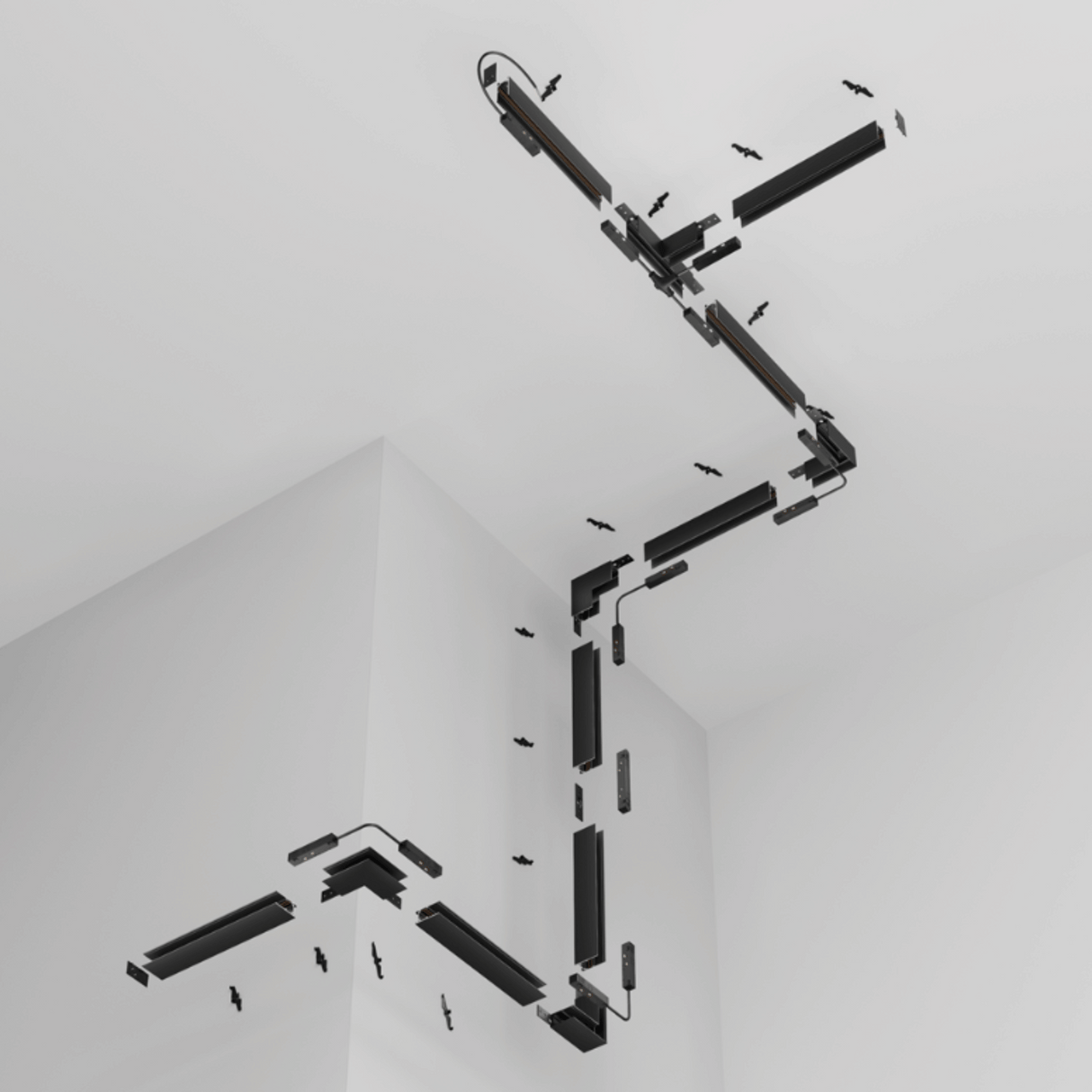 Sina Magnetica Aplicata si Suspendata, Negru