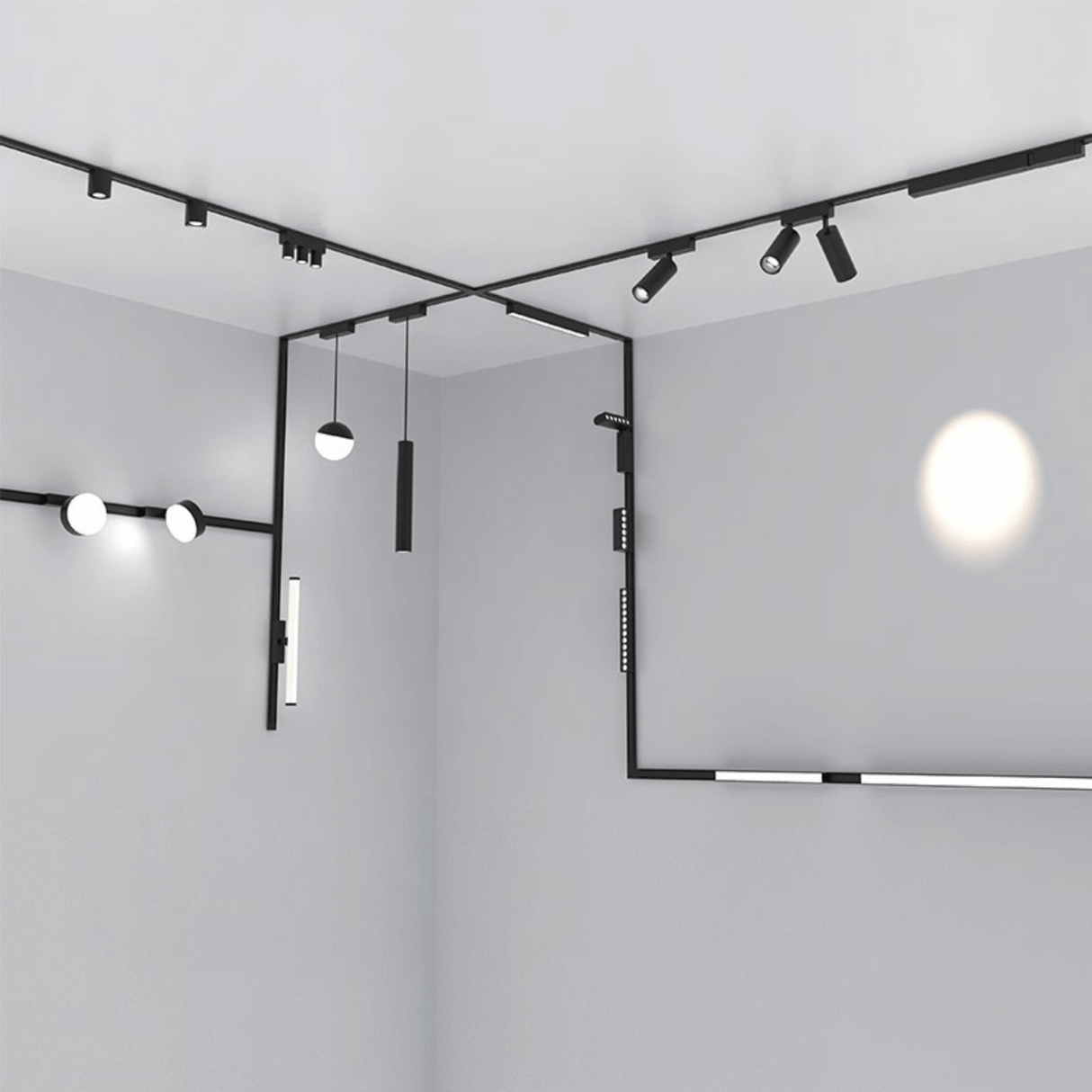 Sina Magnetica Slim Aplicata, Negru