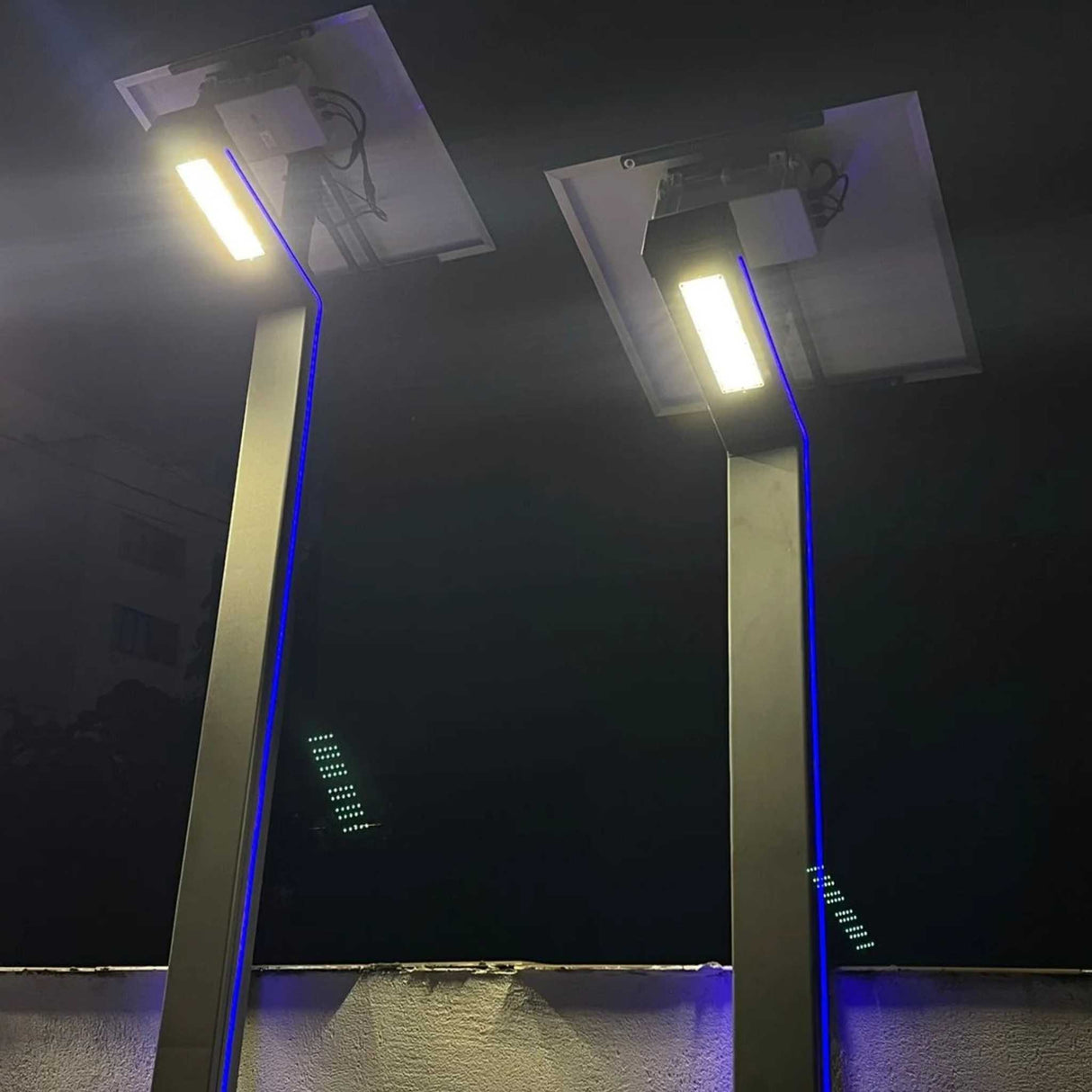 Stalp 3M cu Panou Solar LED 30W, Lumina Rece, 6500K, IP65