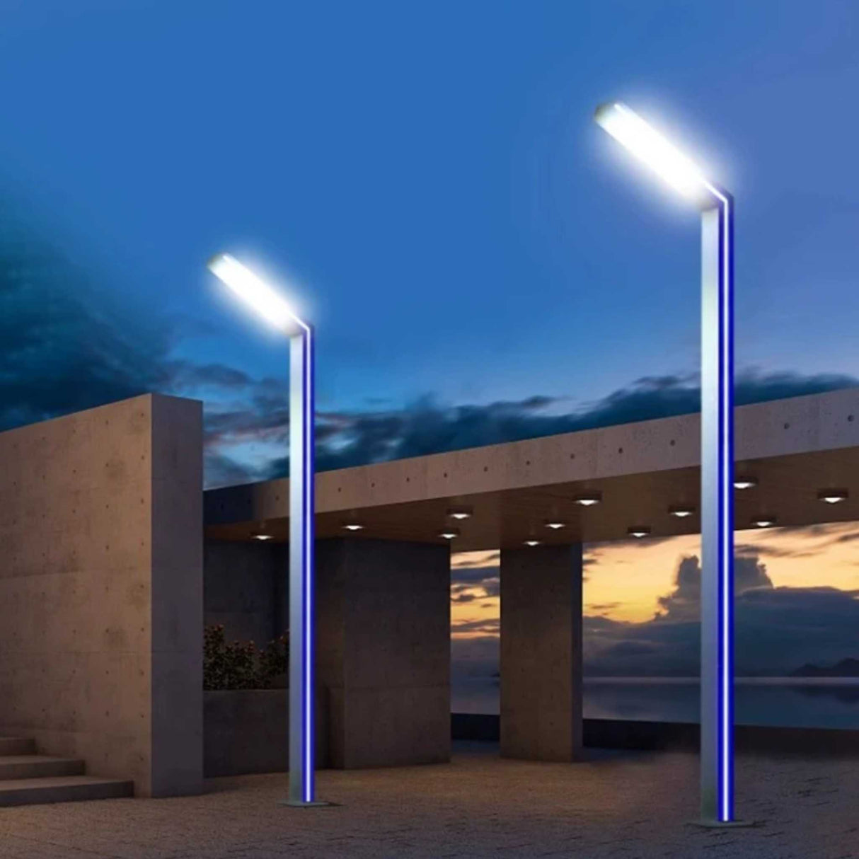 Stalp 3M cu Lampa LED 30W, Lumina Rece, 6500K