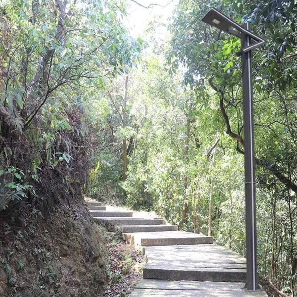 Stalp 3M cu Lampa LED 30W, Lumina Neutra, 4000K, 20W Albastru