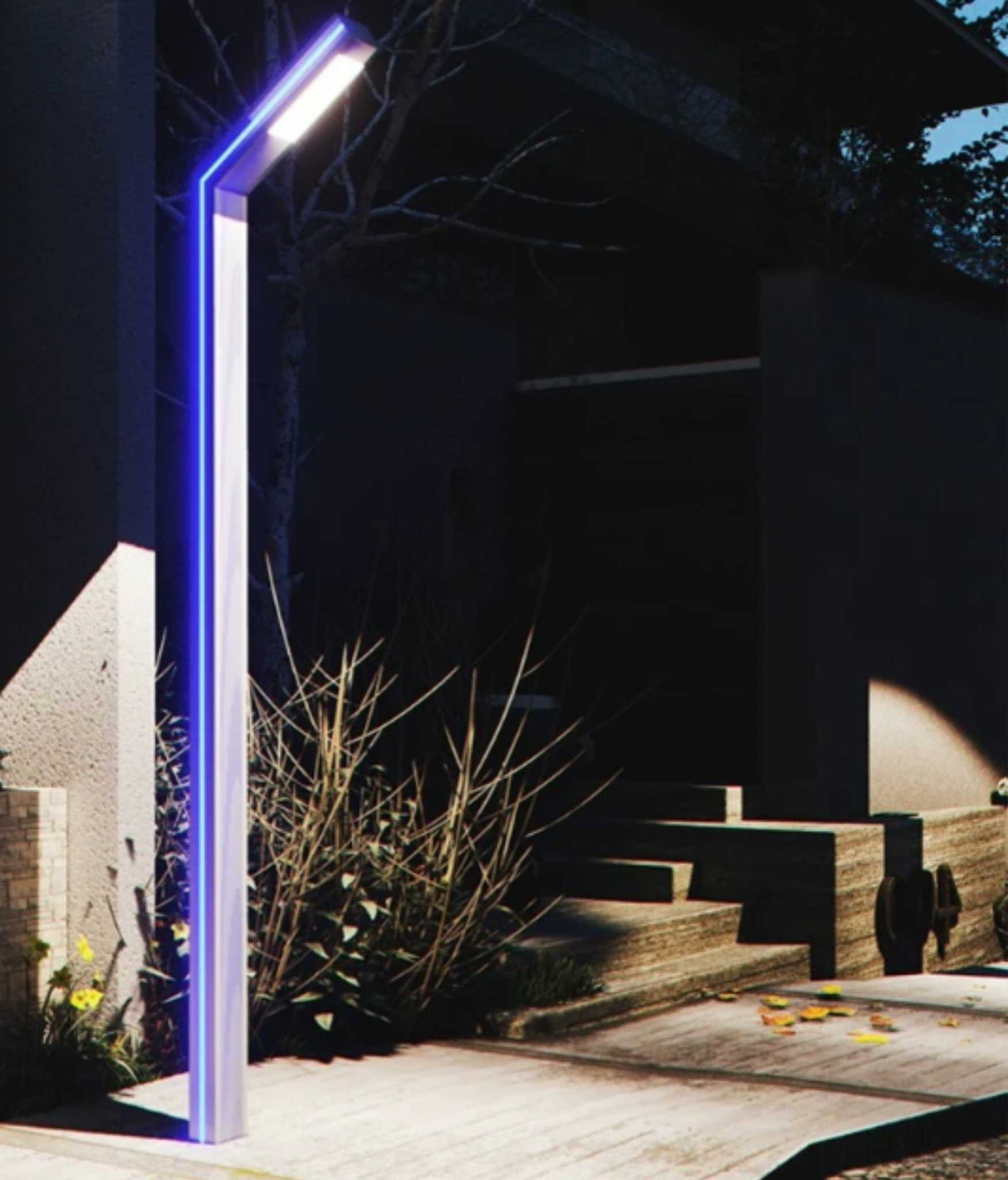 Stalp 3M cu Lampa LED 30W, Lumina Rece, 6500K