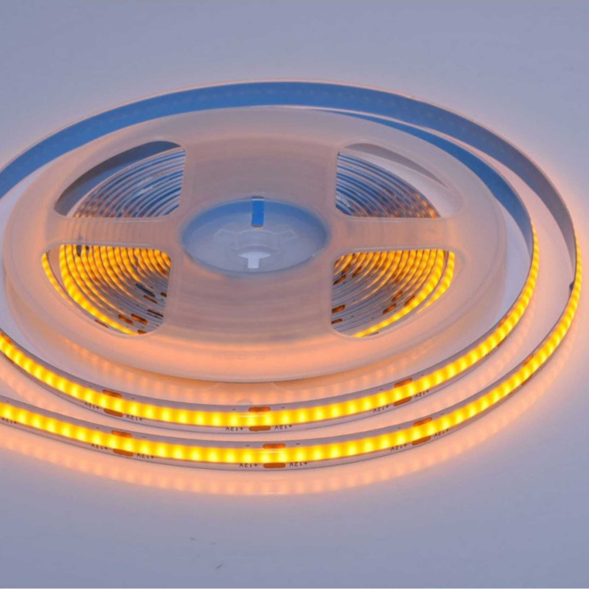 Banda LED COB 252 Led/m, 12V, 5M, 12W/m, 8mm, IP20, Galben