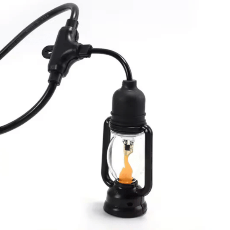 Ghirlanda Luminoasa 5M cu 10 Becuri LED Tip Felinar IP44