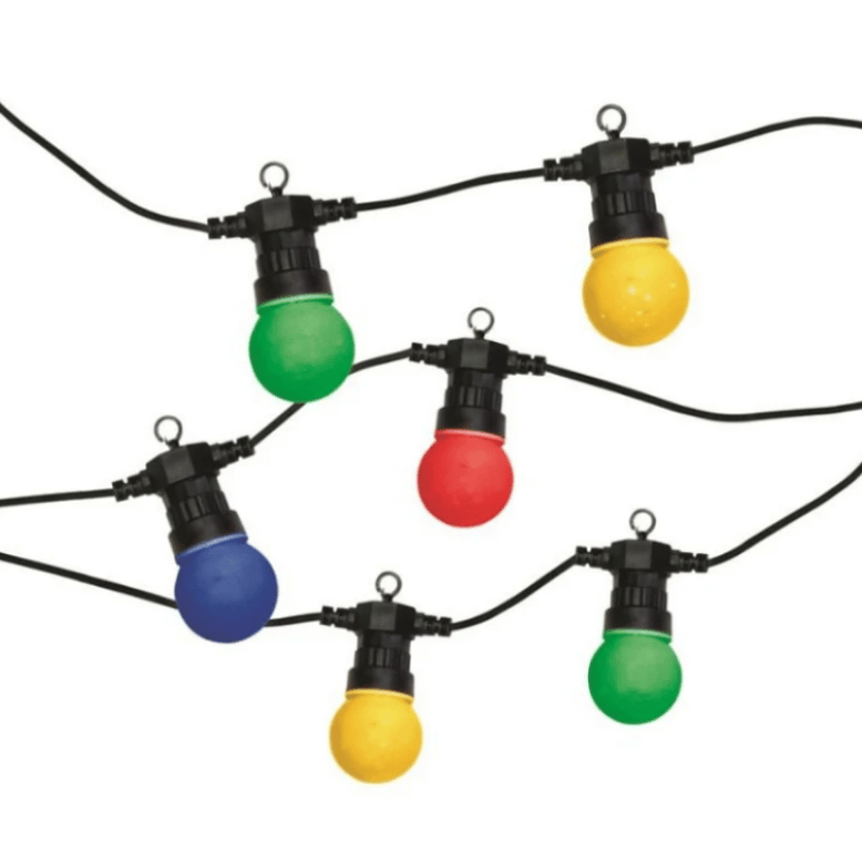 Ghirlanda Luminoasa 5M cu 10 Becuri LED Multicolor IP65