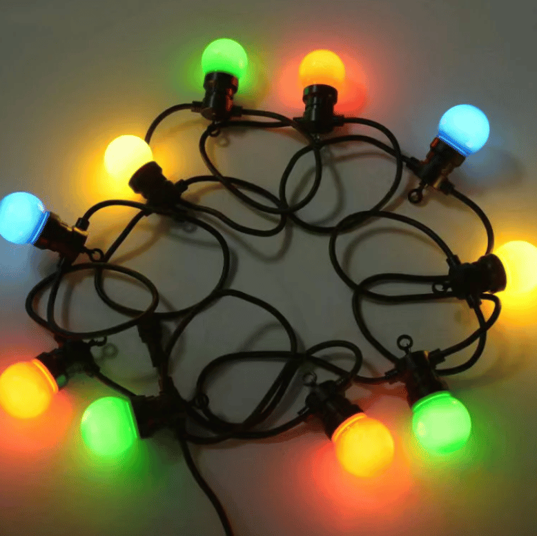 Ghirlanda Luminoasa 5M cu 10 Becuri LED Multicolor IP65