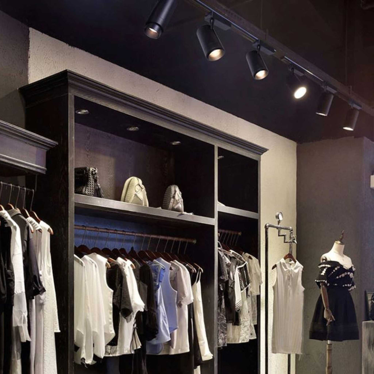 Proiector LED Monofazat 30W, Rotund, Negru