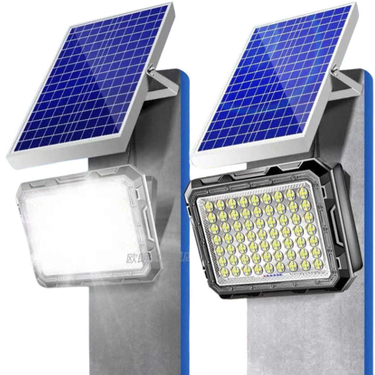 Proiector LED 50W cu Panou Solar si Telecomanda, IP65