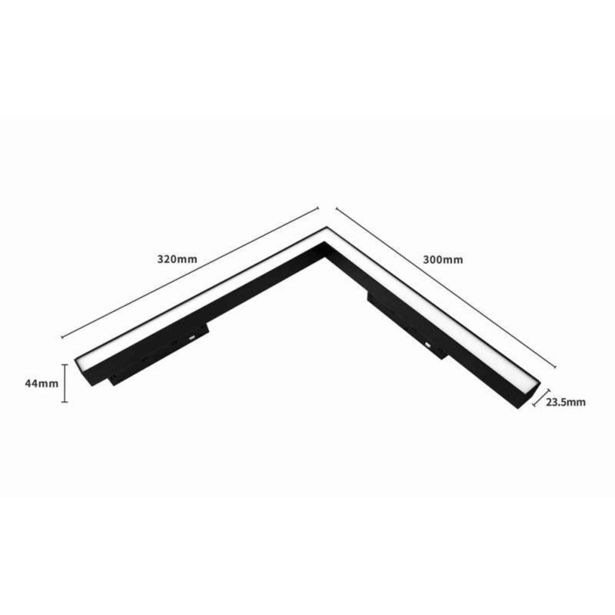 Proiector LED Sina Magnetica 24W, 90 Grade, Negru