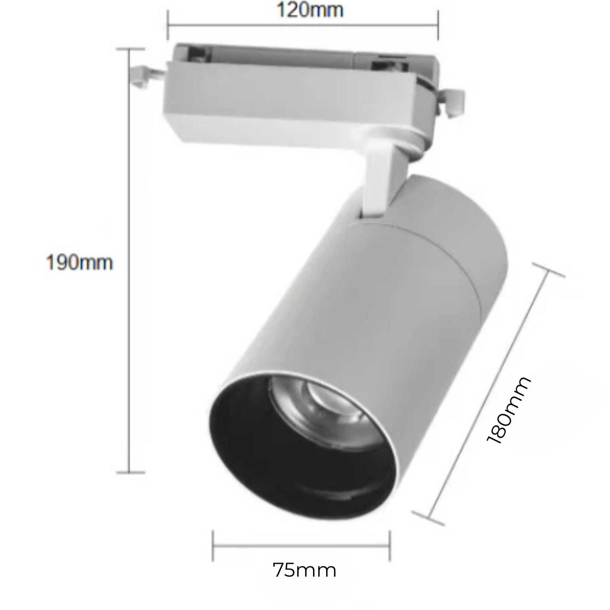 Proiector LED Monofazat 35W, Rotund, Alb