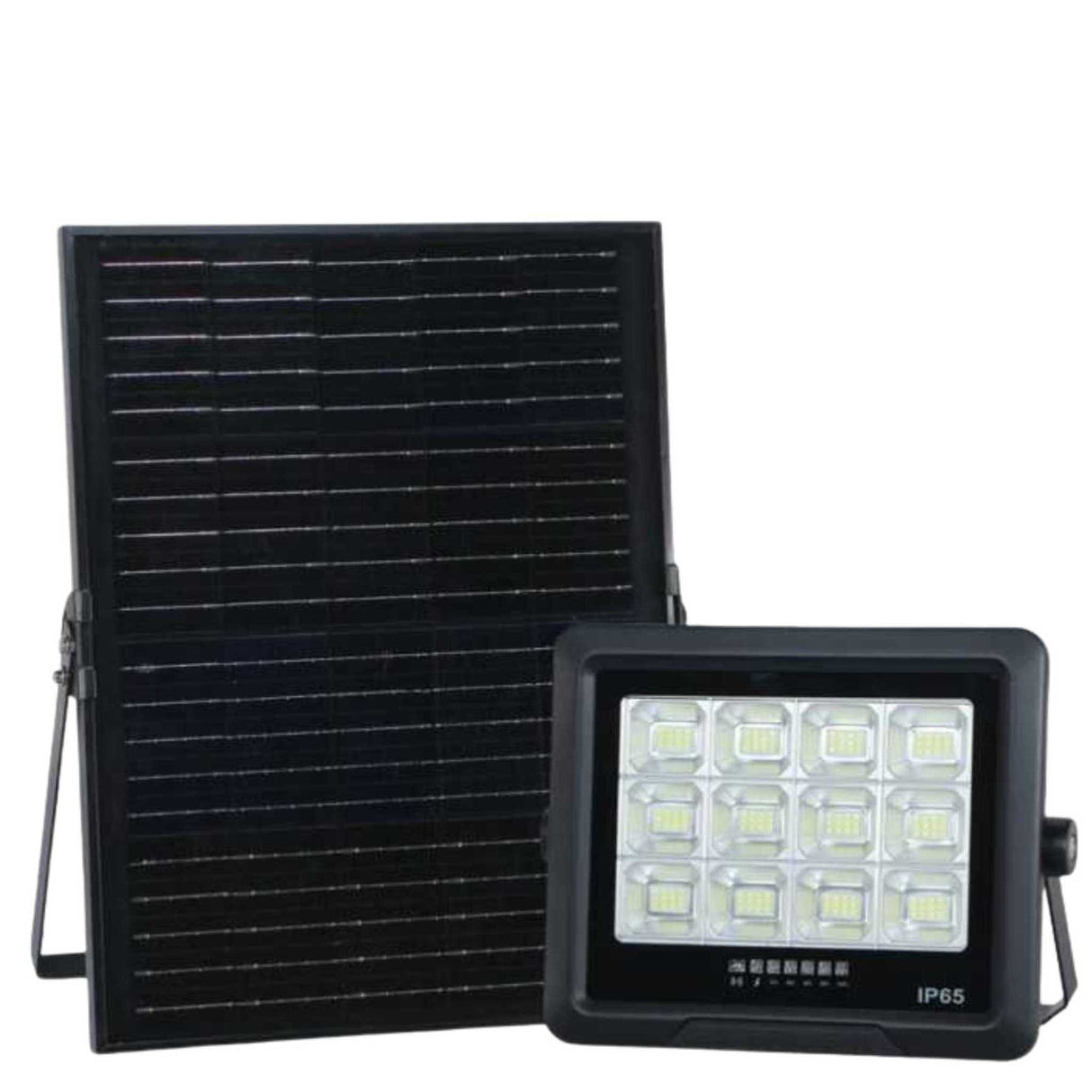 Proiector LED 50W cu Panou Solar Monocristaline, Telecomanda inclusa, IP65