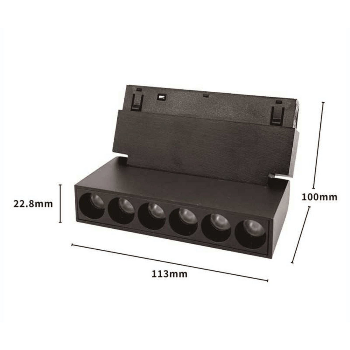 Proiector LED Sina Magnetica 6W, Pliabil, Negru