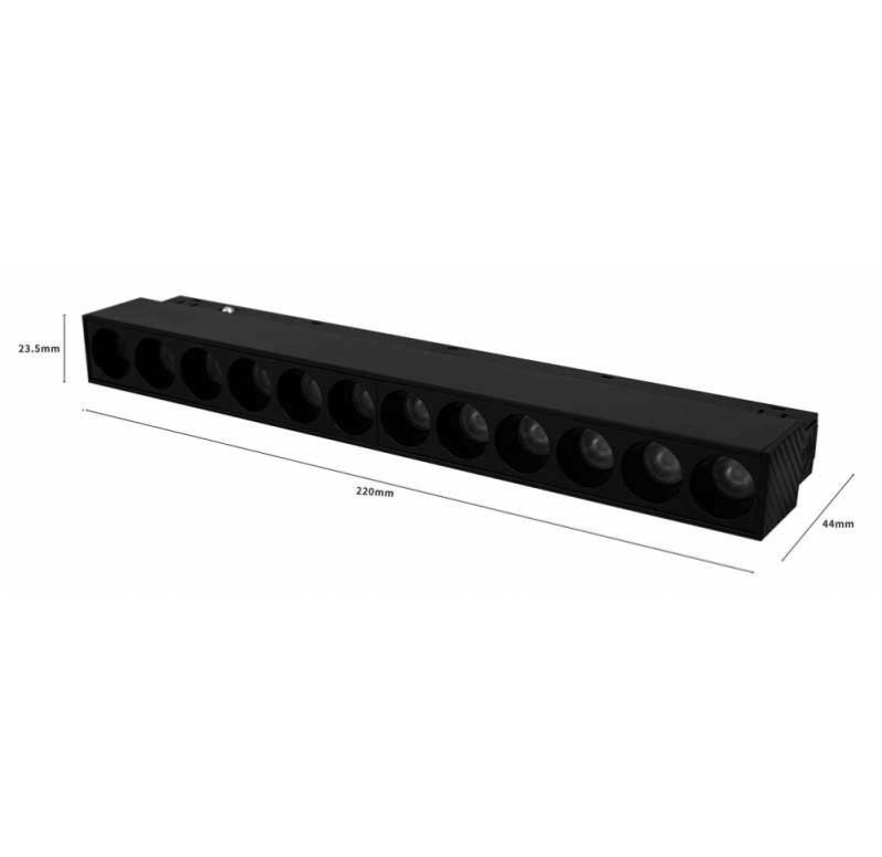 Proiector LED Sina Magnetica 12W, Negru