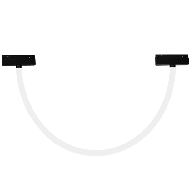 Proiector LED Sina Magnetica 14W, Neon Flex, 100CM, Negru