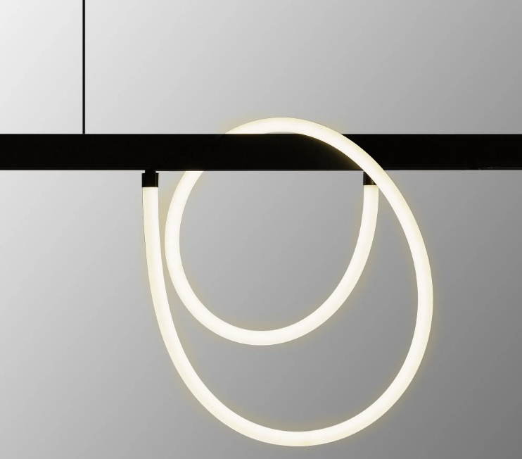 Proiector LED Sina Magnetica 14W, Neon Flex, 100CM, Negru