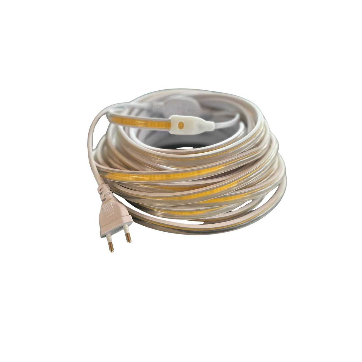 Kit Banda LED COB 220V, 10 metri, 10W/m, 12mm, IP65, Alb Rece 6500K