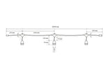 Ghirlanda Luminoasa 20M cu 20 Pendule, E27, IP65, Interconectabila - Home Lights