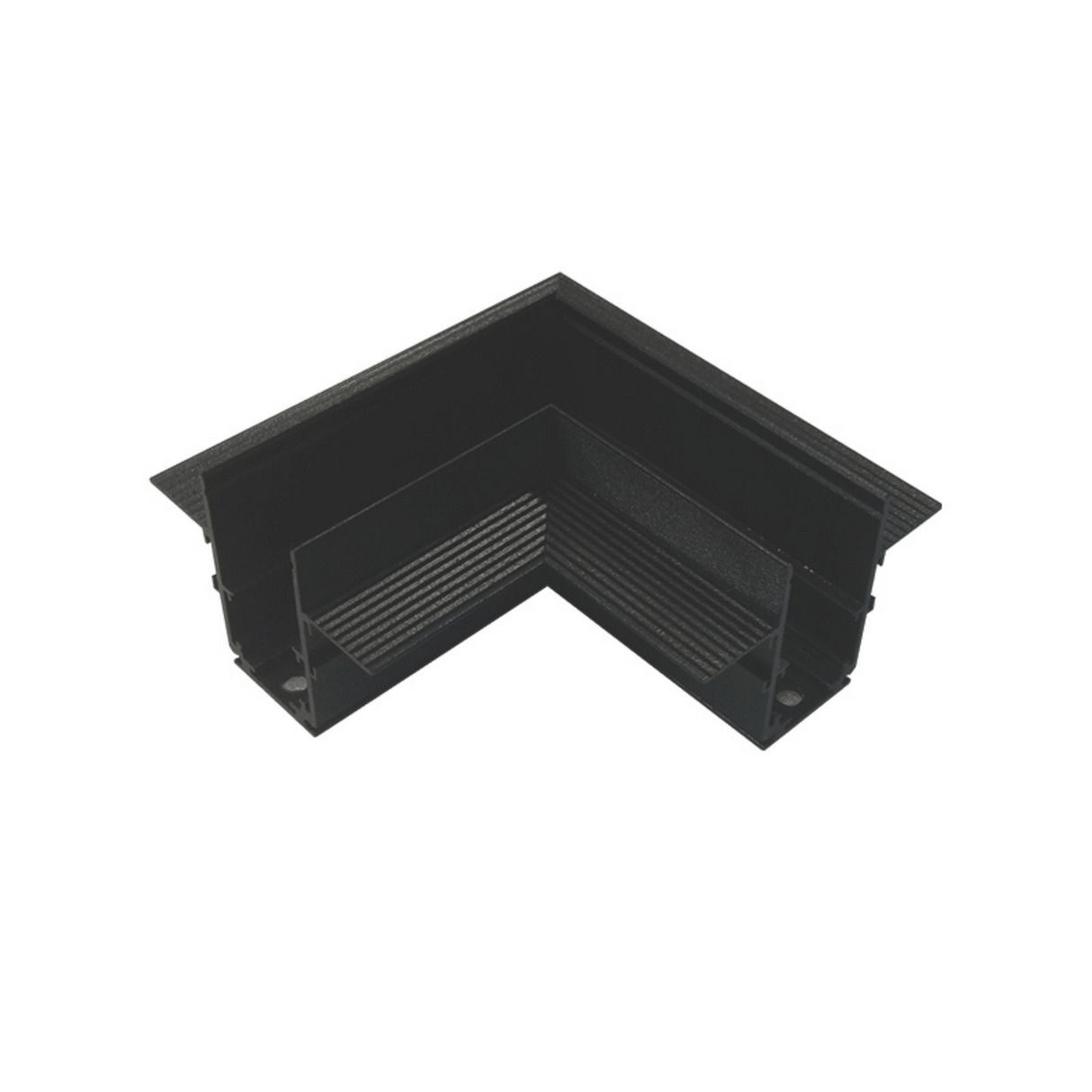 Conector Colt Incastrat Prindere sub Rigips Sina Magnetica, Negru