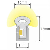 Furtun LED Neon Flex 220V, 8W/m, Lumina Alb Rece 6000K - Home Lights