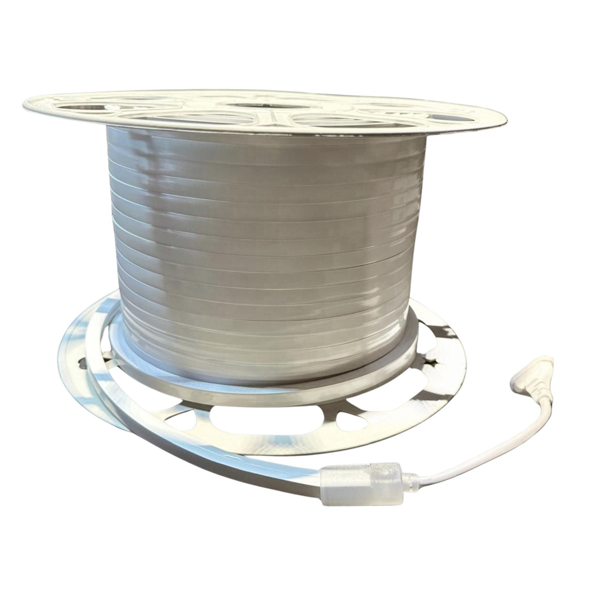 Kit Furtun LED Neon Flex 220V, 50M, 10W/m, 10x10mm, IP65, Albastru