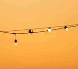 Ghirlanda Luminoasa cu Pendule 15M cu 15 Becuri LED Vintage 2W, G45, E27, IP65, Interconectabila, Bec rezerva inclus - Home Lights