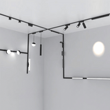 Proiector LED Sina Magnetica Slim 15W, Rotund, Negru
