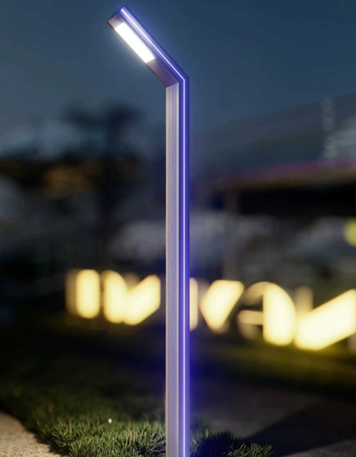 Stalp 3.5M cu Lampa LED 30W, Lumina Rece, 6500K