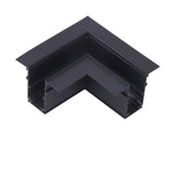 Conector de colt 90° Orizontal pentru Sina Magnetica Incastrat, Negru - Home Lights