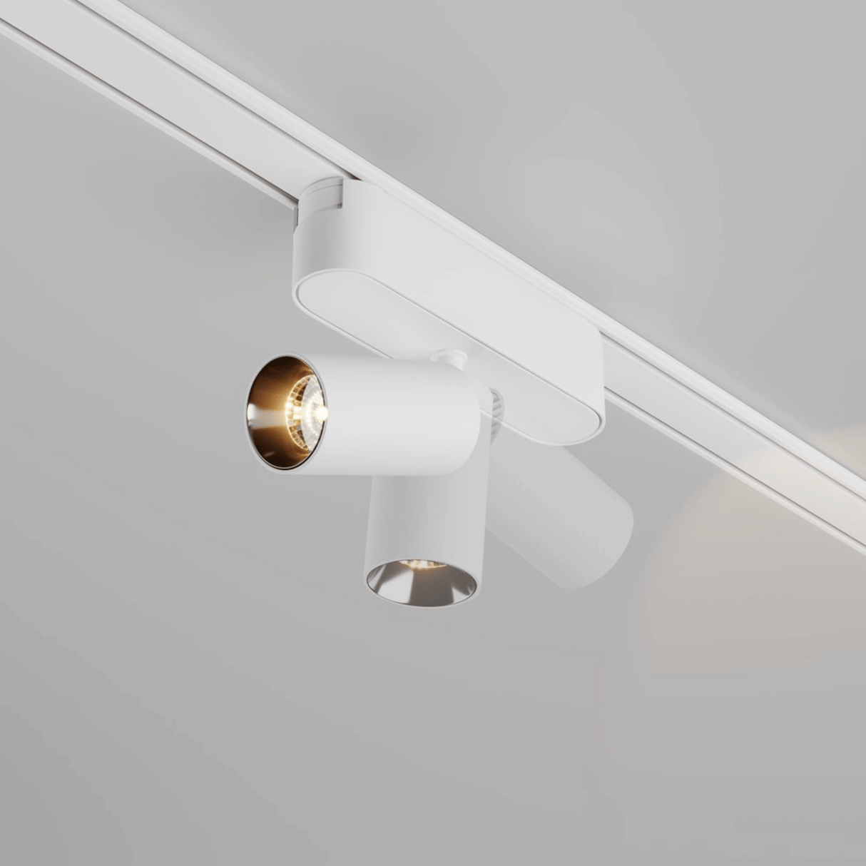 Proiector LED Sina Magnetica Slim 7W, Rotund, Alb
