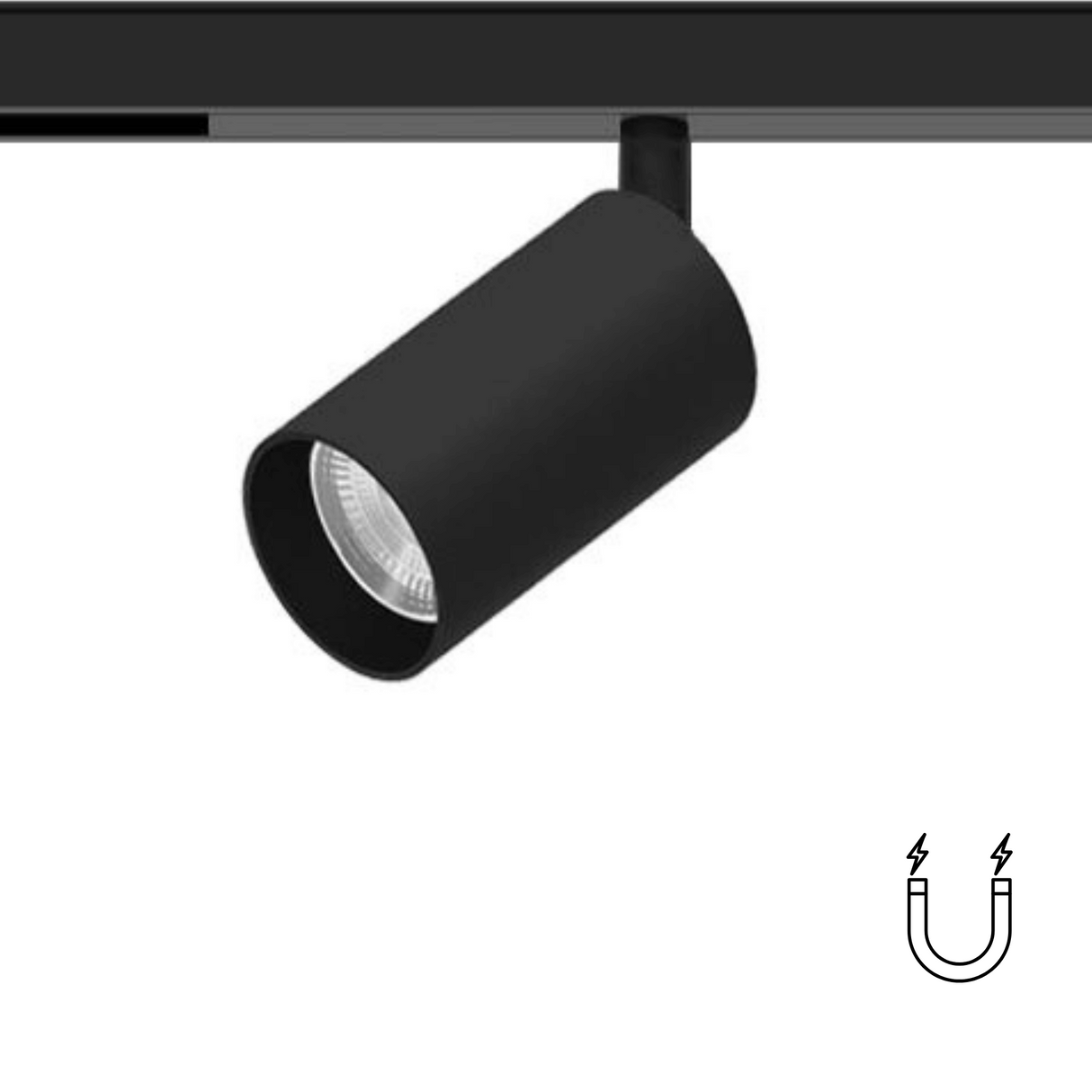 Proiector LED Sina Magnetica 7W, Rotund, Negru