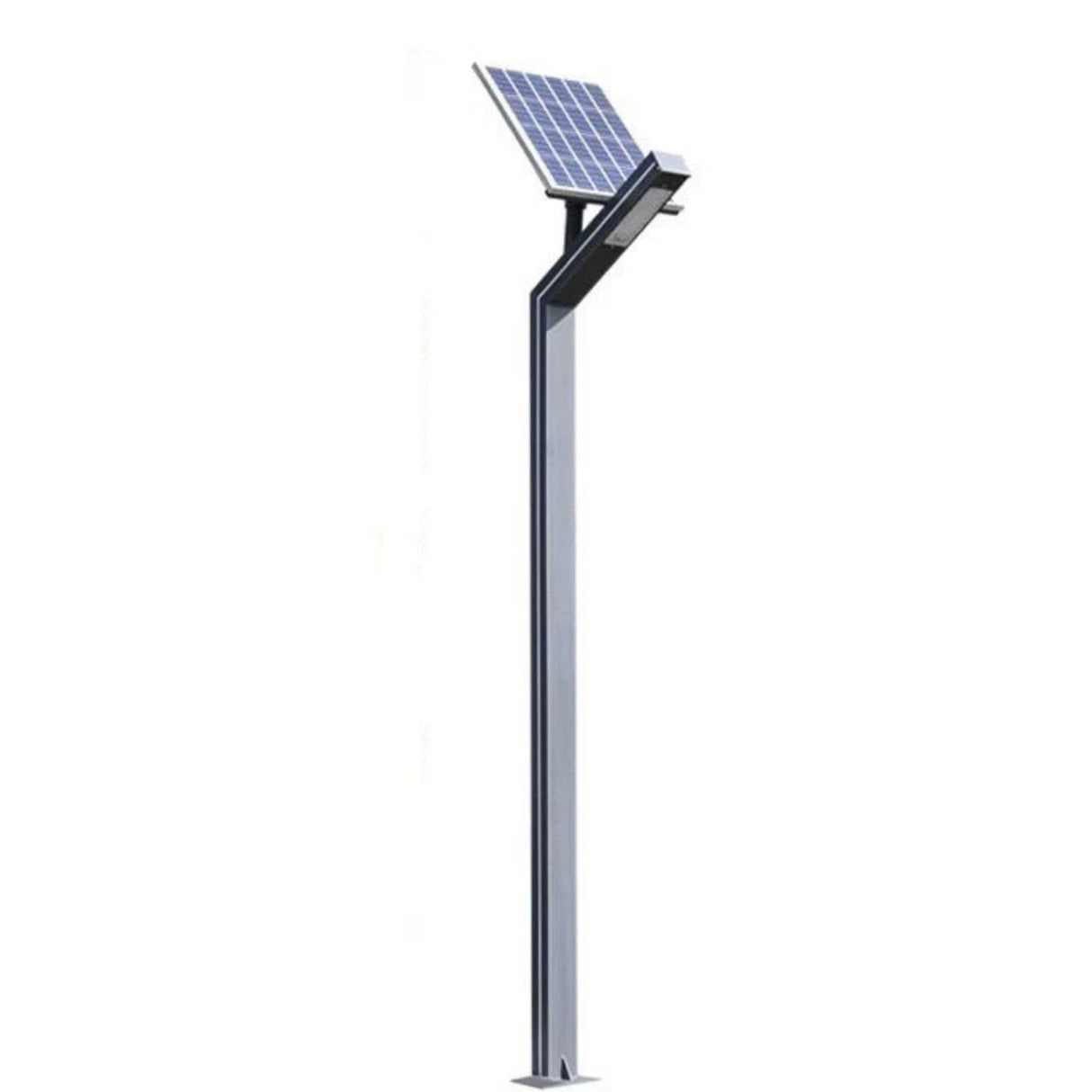 Stalp 3M cu Panou Solar LED 30W, Lumina Rece, 6500K, IP65