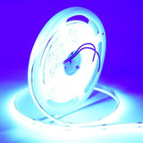 Banda LED Cob 320Led/m, 24V, 5M, 11W/m, 8mm, IP20, Albastru