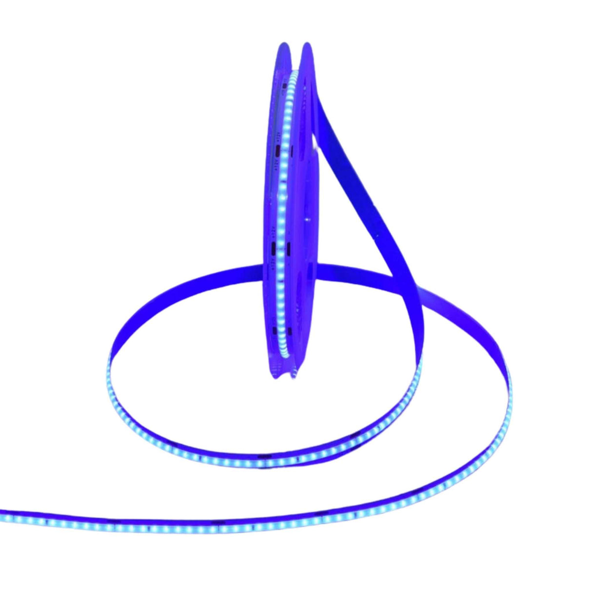 Banda LED COB 320 Led/m, 12V, 5M, 12W/m, 8mm, IP20, Albastru