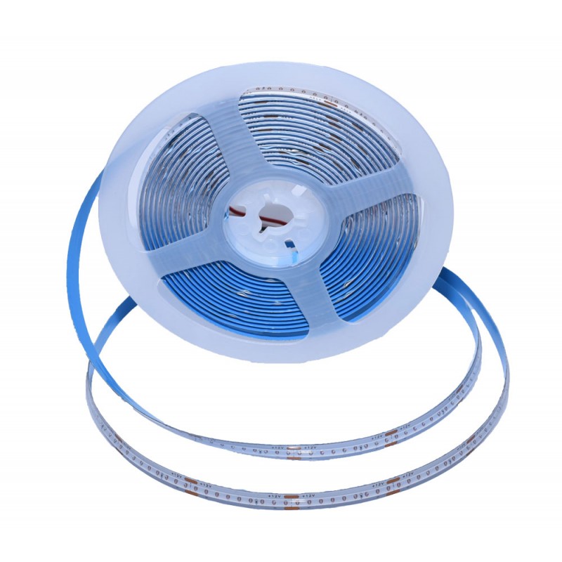Banda LED COB 320 Led/m, 12V, 5M, 12W/m, 8mm, IP20, Albastru