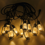 Ghirlanda Luminoasa 5M cu 10 Becuri LED Tip Felinar IP44